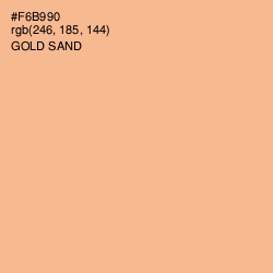 #F6B990 - Gold Sand Color Image